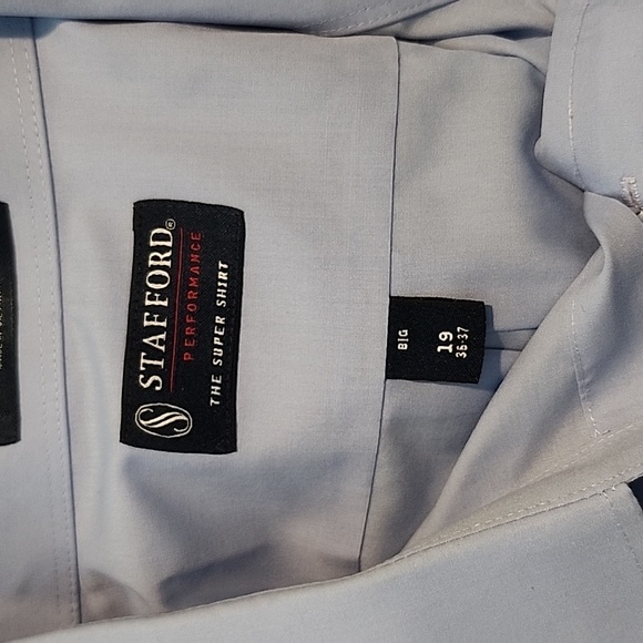 7 Shirt Bundle Safford Performance Dress shirts ALL size 18.5-19 36/37 - Picture 4 of 8